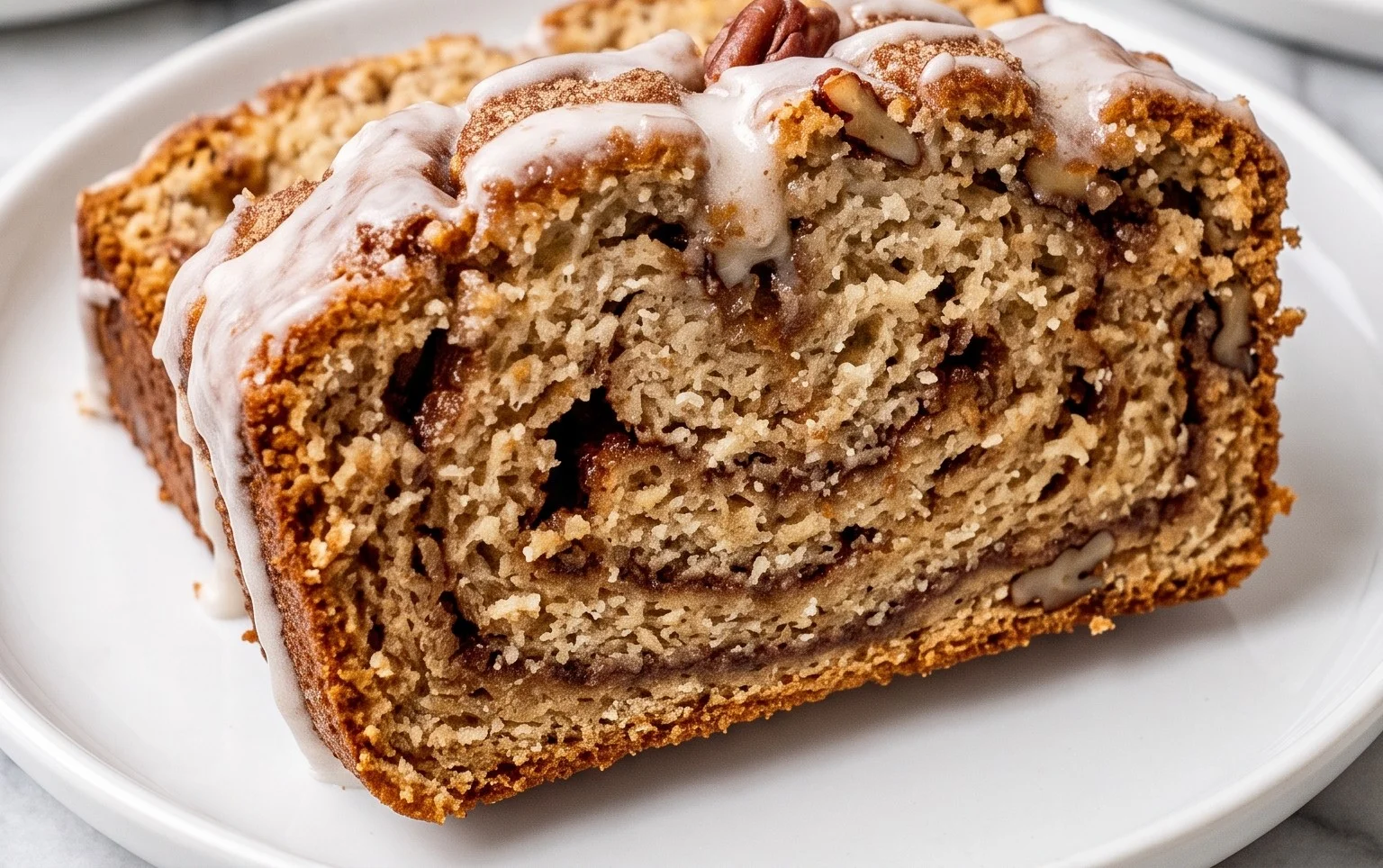 Cinnamon Roll Banana Bread