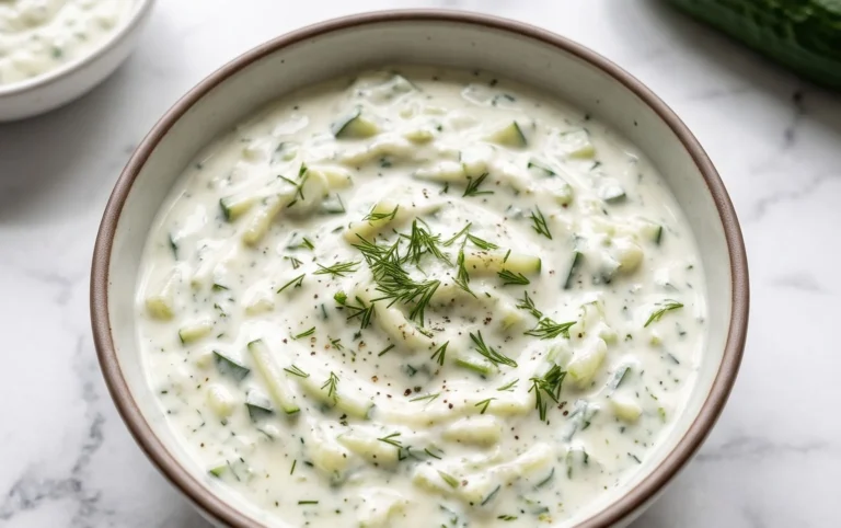 Cucumber Dip with Sour Cream and Dill