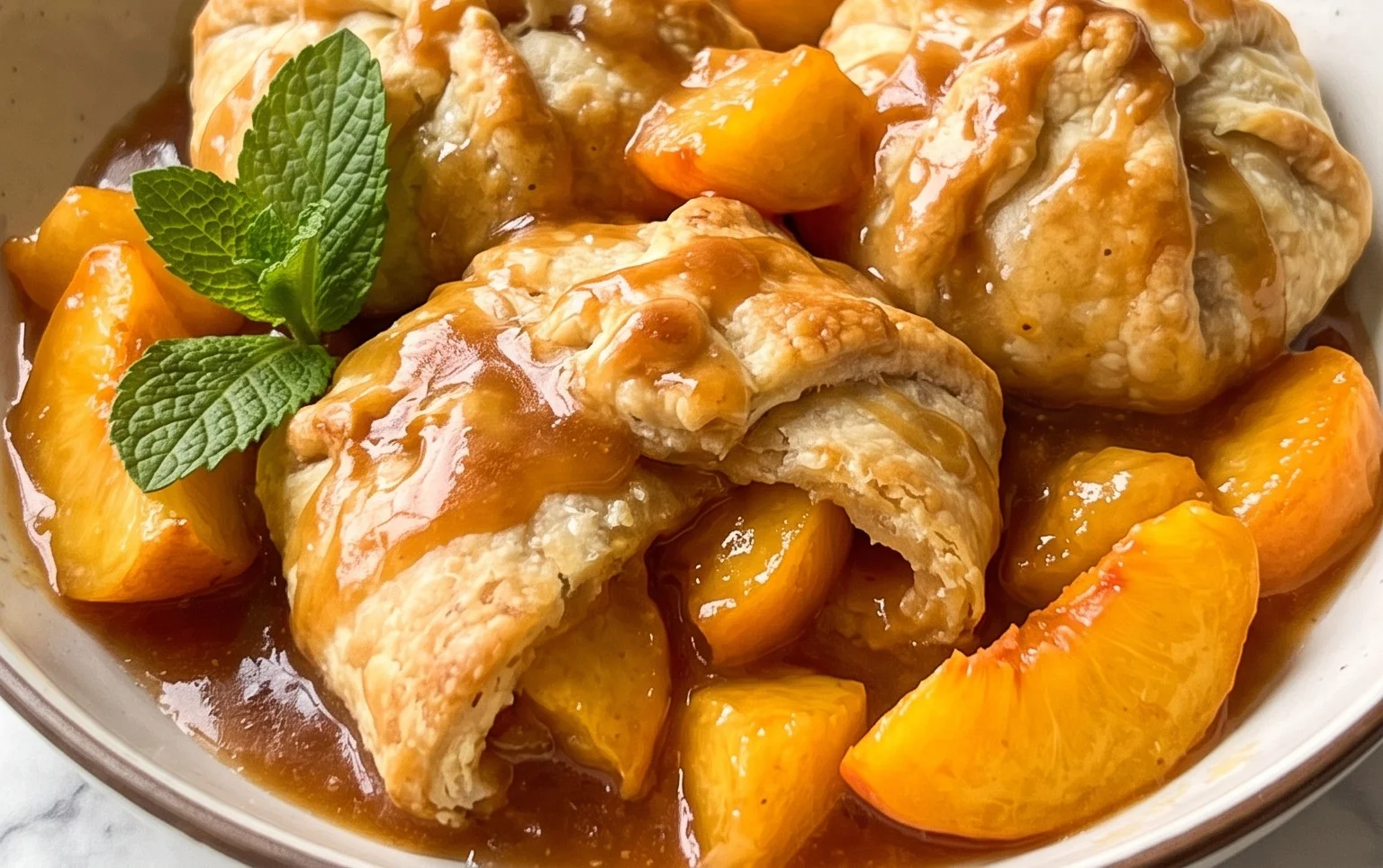 Peach Dumplings