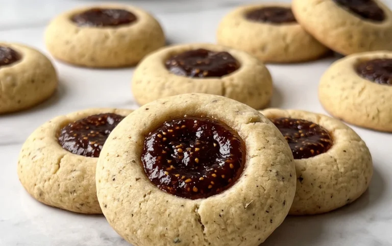 Cardamom Fig Thumbprint Cookies