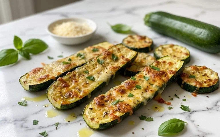 Oven Roasted Parmesan Zucchini