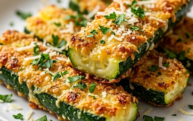 Parmesan Crusted Zucchini Sticks