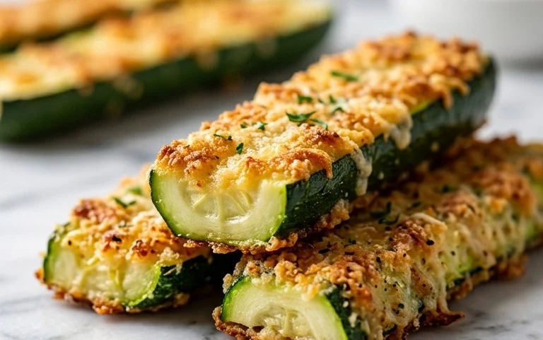 Parmesan Crusted Zucchini Sticks
