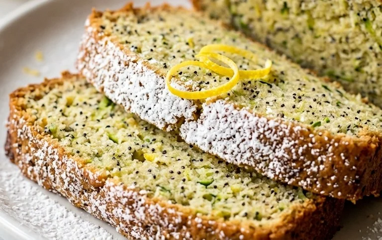 Easy Lemon Poppy Seed Zucchini Bread