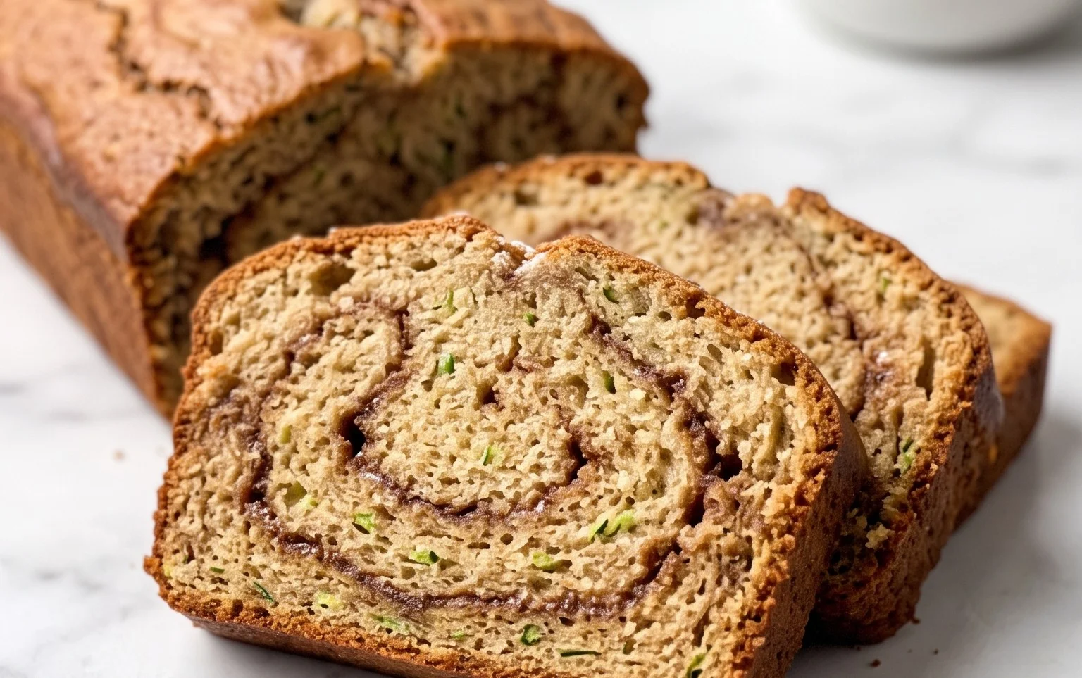 Moist and Delicious Cinnamon Swirl Zucchini Bread