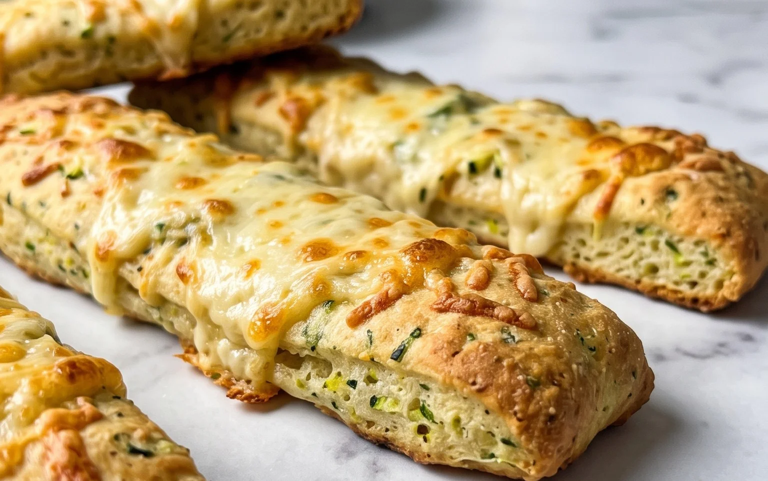 Cheesy Zucchini Breadsticks