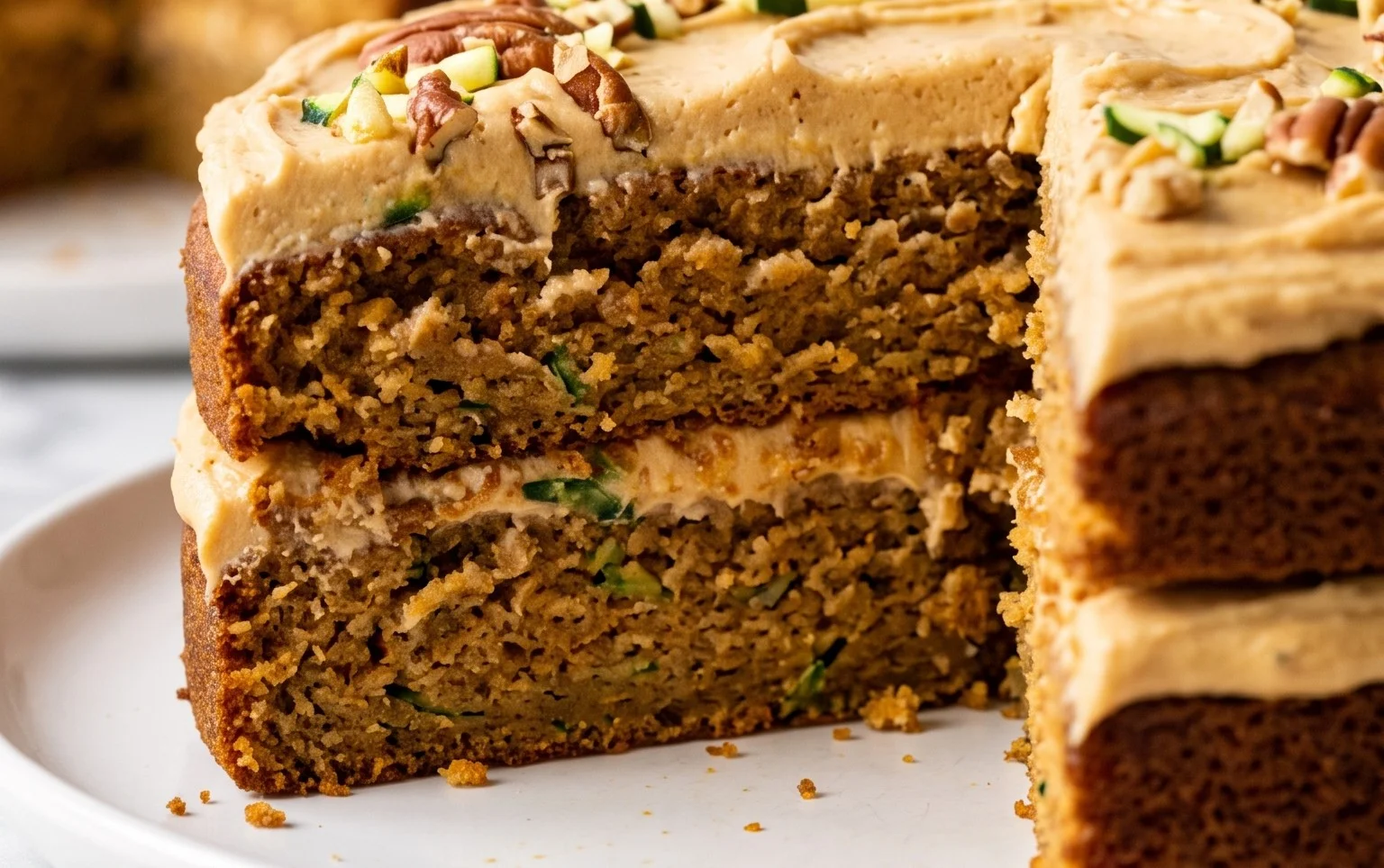 Moist Peanut Butter Zucchini Cake Recipe