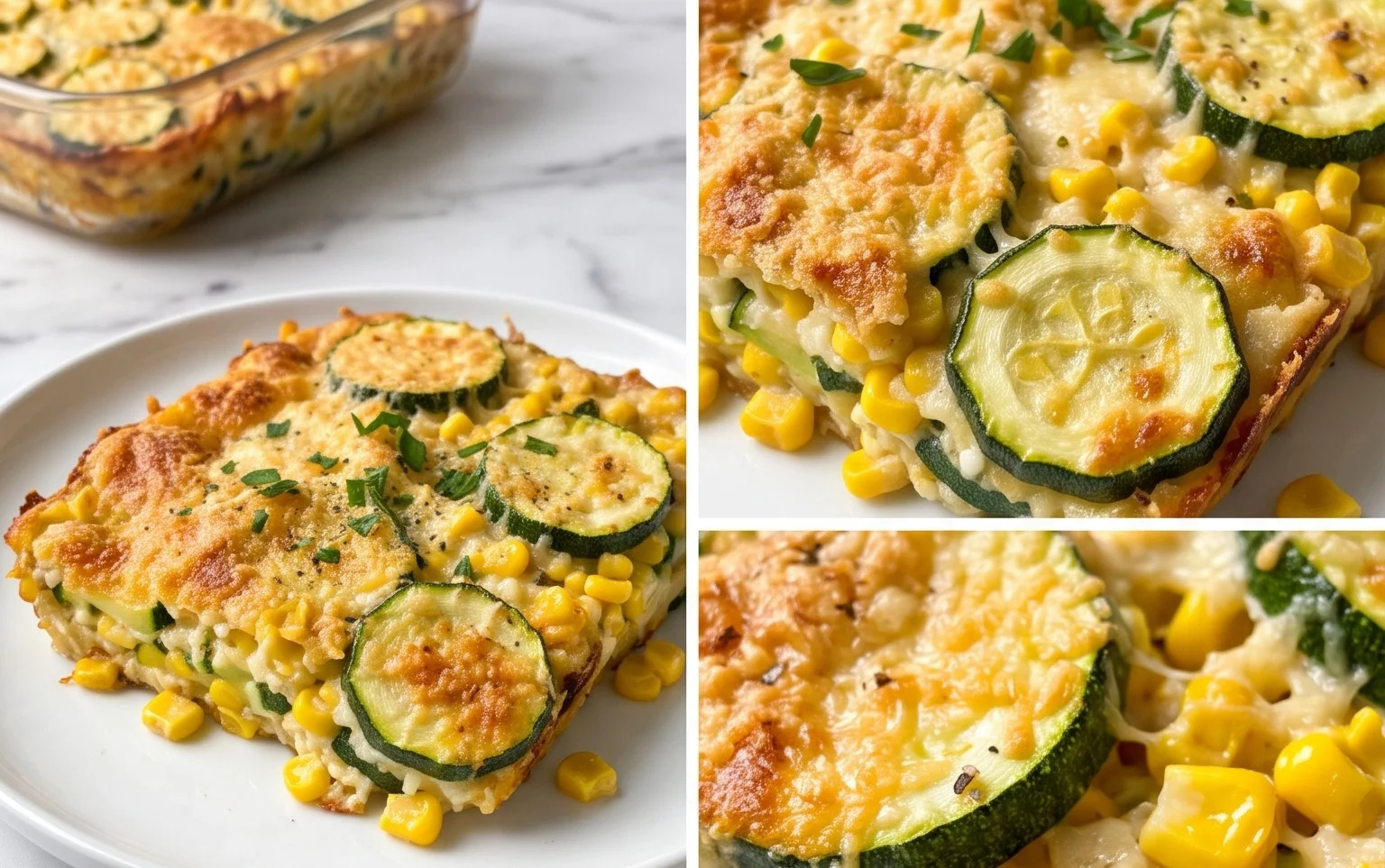 Zucchini Corn Parmesan Bake Recipe