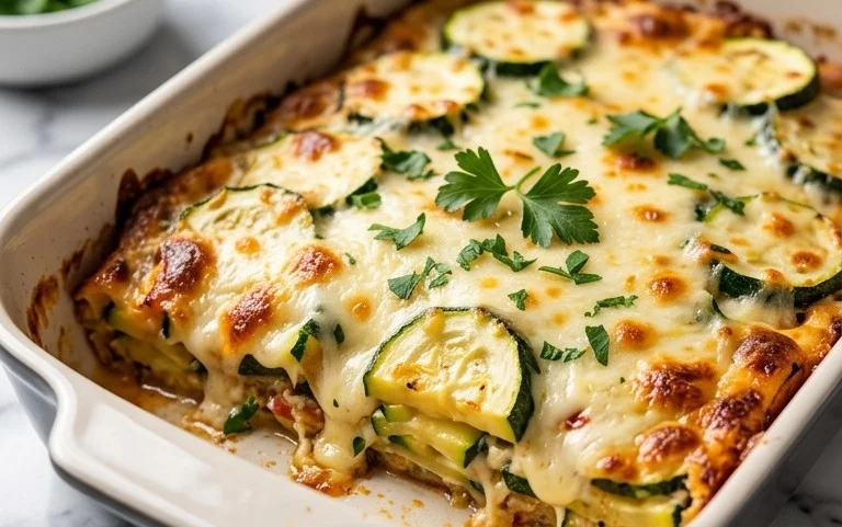 Cheesy Baked Zucchini Casserole